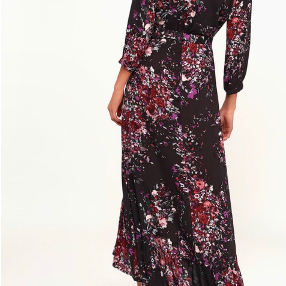 Lulu’s High-Low Wrap Dress - Picture 2 of 3